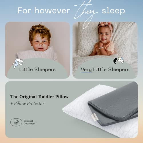 Стоки за дома от Coop - Възглавница за деца (14x19) и сиво Защитно покритие за възглавница - Висококачествена напречната