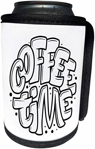А готин подарък 3dRose Coffee Time за друг - опаковки за бутилки-охладител (cc-360472-1)