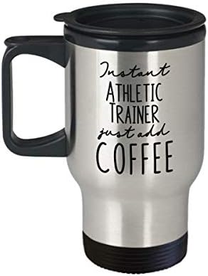 Спортна Чаша за пътуване с изолация Trainer - Инстантно кафе Just Add Coffee - Забавни Подаръци С чувство за хумор За