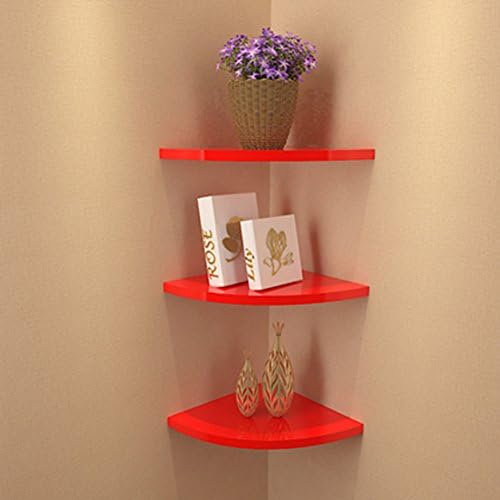 Креативна bookshelf BeautyHome, Декоративни Стенни лавица за книги, Комплект стенни Ъглови рафтове, Проста Подвесная