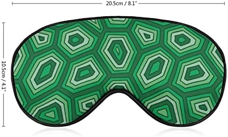 Декоративна Маска за сън, във формата на Костенурка Черупки LynaRei, Зелена Превръзка на очите в стил Бохо с участието