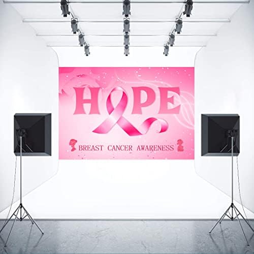FHZON Информираността за рака на гърдата Фона на Розовата Лента Фотобудка Надежда Насърчава Изцеление Тематично Събитие