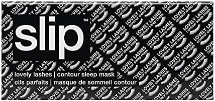 Пълзяща коприна контур маска за сън, красиви мигли (един размер) - Коприна маска за очи Черница 22 Momme Silk Eye