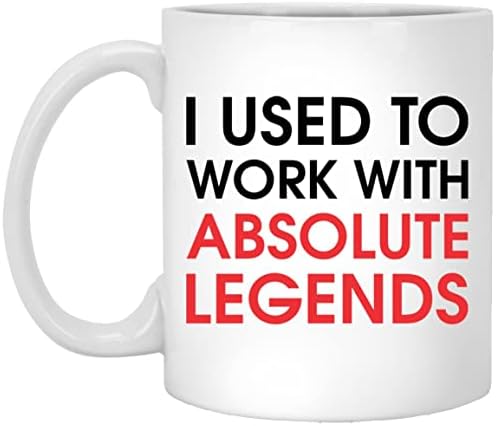 ZSADesigns по-Рано съм Работил Със Забавна утайка от чаша Absolute Legends, Подарък за колега за пенсиониране, Подарък