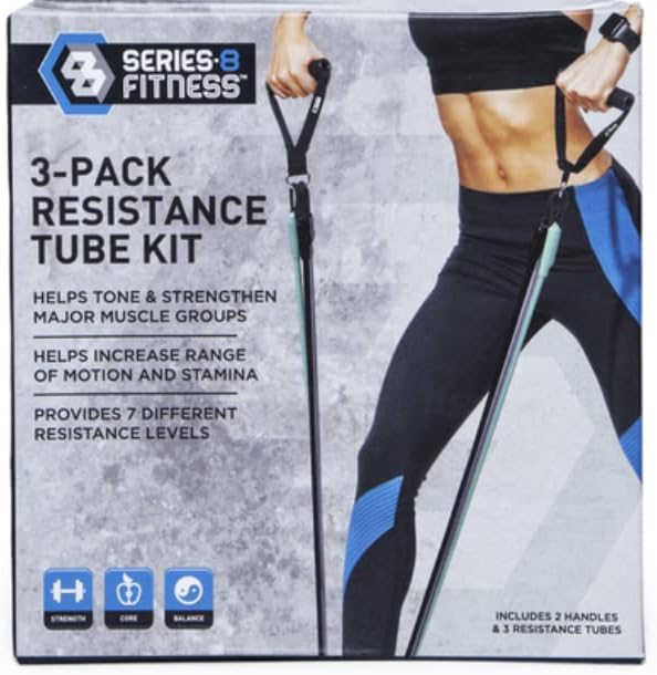 Комплект Съпротивление на тръбите за фитнес серия 8 от 3 опаковки