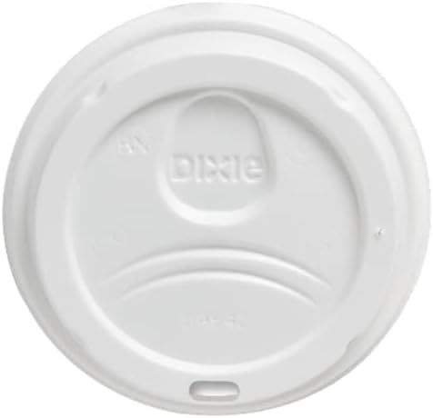 Куполна капак Dixie D9542W за чаши PerfecTouch обем 10/16 унция и хартиени чаши за горещо на 12/20 унция, бяла. 200 Капачки