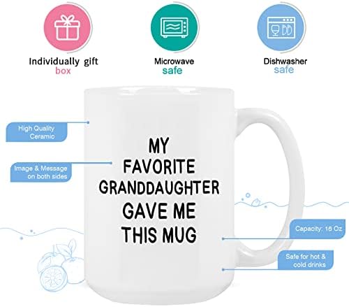 Моята любима Внучка Ми Подари Тази Чаша, Скоро Кафеена Чаша за баби и Дядовци, Дедушкину Бабушкину Чаша, Подаръци за