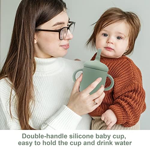 Тренировочная чаша AiHeart, 5 грама, Детски Силиконова чаша за деца, Детска Силиконова чаша със Силиконова дръжка, с