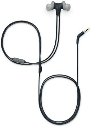 Спортни слушалки в ушите JBL Endurance RUN, защитени от пот, с Однокнопочным дистанционно управление и микрофон (Черни)