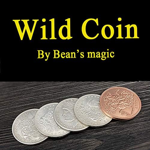 ZQION Enjoyer Диви монети от Bean's Magic Stage отблизо Фокуси Илюзия Супер Визуален Подпори за монети Монетни Трикове