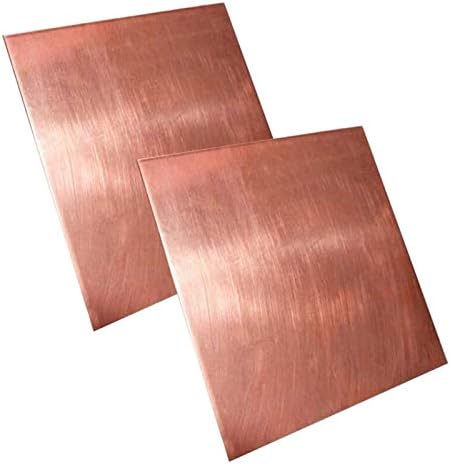 Метална медни фолио HaveFun 99,9% Меден лист Материал на металната плоча 100x150 mm-Дебелина: 1.5 mm 2 бр. Латунная табела