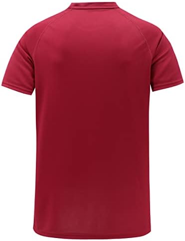 Мъжки Спортни Ризи С Къс ръкав - Тениски със суха Засаждане, Абсорбиращи Влагата - Ризи За Фитнес зала, Мъжки Спортни