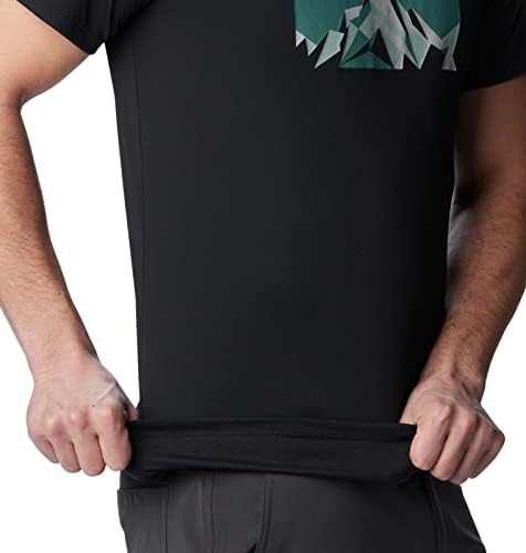 Мъжка риза с графичен модел на Нулеви правила Columbia с къс ръкав