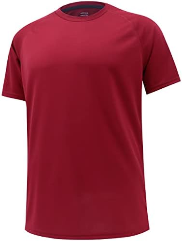 Мъжки Спортни Ризи С Къс ръкав - Тениски със суха Засаждане, Абсорбиращи Влагата - Ризи За Фитнес зала, Мъжки Спортни