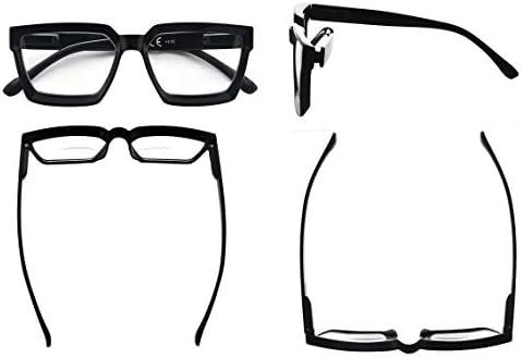 Дамски Бифокални Очила За четене Eyekepper - Стилни Бифокални Очила За четене С Прозрачни Лещи В Голяма Рамка