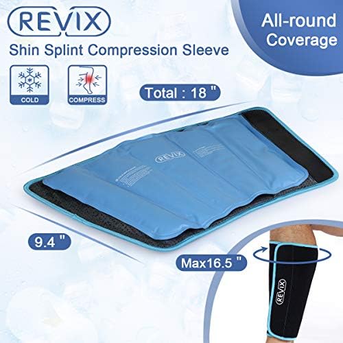 REVIX Приключи с лед за глезените и прасците при травми за Еднократна употреба, Гелевый студен компрес, за краката, за