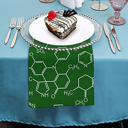 Множество Салфетка за хранене с печат Chemistry SciencePrinted Е идеална за Сватби, Коктейли, Коледни Вечери, Салфетки