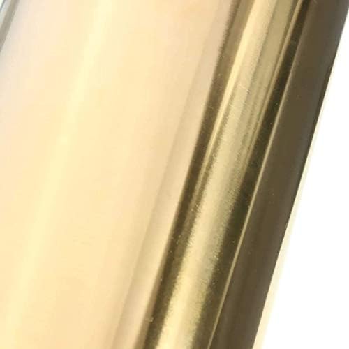 Метална Медни фолио QQI H62 Тонколистовая Метална плоча от месинг Меден лист за обработка на метали, Дебелина: 0,5 мм,