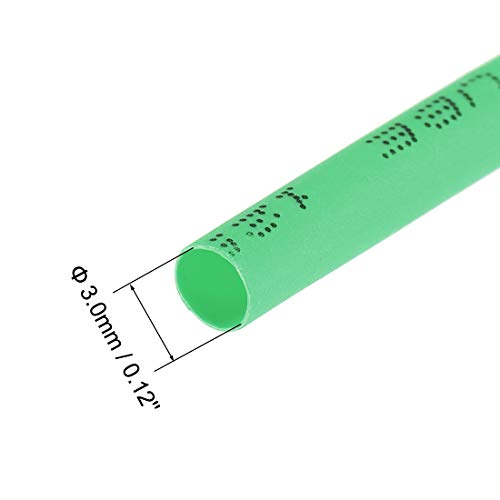 Свиване тръба uxcell, Диаметър 1/8 (3 мм), Равна на ширината на 5,74 мм, Съотношение 2: 1, Кабелна Куплунг с Свие с шнорхел,