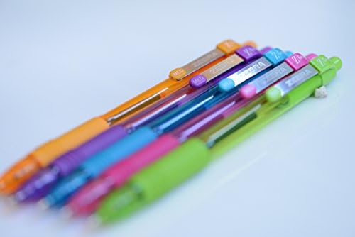 Прибиращ химикалка писалка Zebra Pen Z-Grip, Със Средна заострением, 1,0 мм, Различни модни цвята - 7 бр.