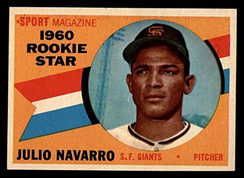 1960 Topps # 140 Звезда-нов Хулио Наваро Сан Франциско Джайентс (Бейзболна карта) в Ню Йорк Джайентс