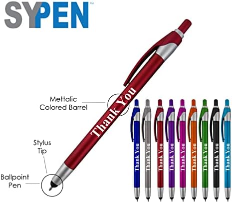 Подарък stylus писалка с надпис Благодаря за устройства със сензорен екран - Комбинирана дръжка 2 в 1 - за благодарност