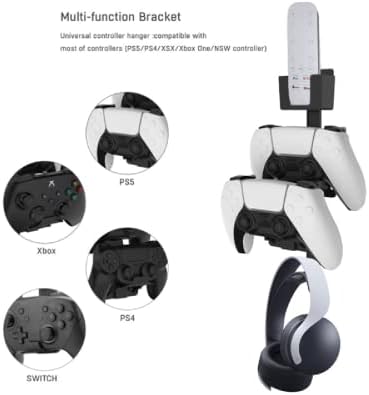 ND Контролер за Монтиране на Стена За Съхранение на Притежателя Слушалки за PS5 за PS4 за Xbox