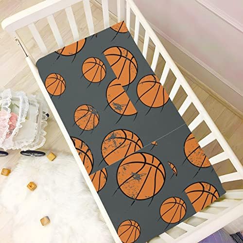 Баскетболни Сиви Чаршафи за легла за момчета и момичета, Опаковъчни и слот Кърпи, Портативни Мини-Чаршафи за легла, Вградени