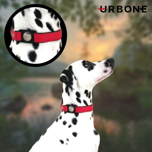 Титуляр яка Urbone AirTag за кучета - Премиум Здрав калъф за въздушна етикети, Тракери за кучета за Apple iPhone - Apple