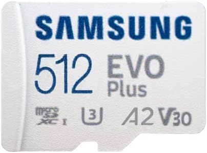 SD карта Samsung 512GB EVO Plus microSD UHS-I Работи с мобилен телефон Motorola Moto G 2022, Moto G Stylus 5G 2022, Moto