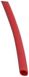 X-DREE Дължина 164 фута, вътрешен диаметър 1 мм, свиване тръба с полиолефиновой изолация, метална обвивка Червено (164