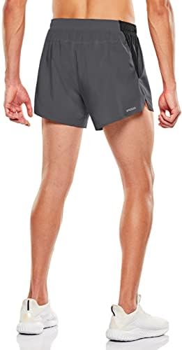 Мъжки къси Панталони за Активно Бягане TSLA, Шорти за тренировки, бързо съхнещи, Спортни къси Панталони за фитнес зала