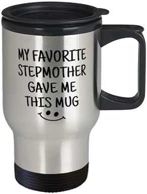 Любимото ми мащеха ми подари Тази чаша, една Забавна и Уникална коледна идея от Stepmother, пътна чаша от неръждаема стомана с 14 грама